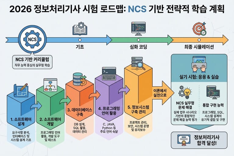 2026년 정보처리기사 필기·실기 한 번에 합격하는 공부 전략