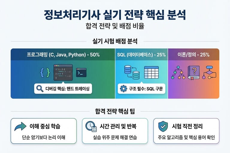 2026년 정보처리기사 필기·실기 한 번에 합격하는 공부 전략