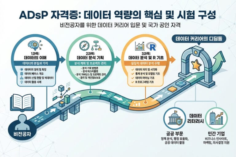 데이터분석준전문가 ADsP 자격증: 비전공자도 도전 가능한 빅데이터 필수 자격증 완전 정복