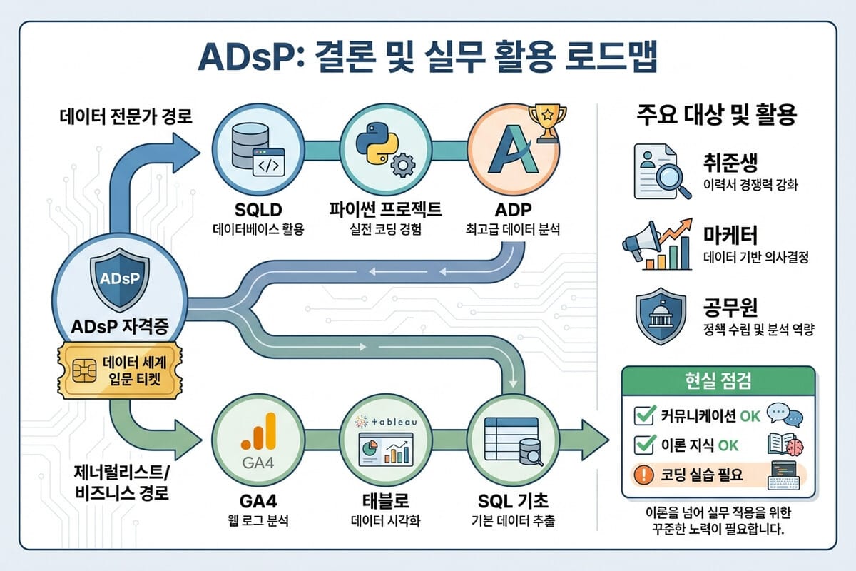 ADsP 자격증 취득 후 진짜 도움이 될까? 취업·실무 활용 현실 후기