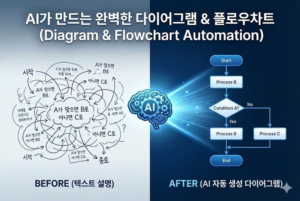 복잡한 생각도 한눈에! AI로 순서도와 다이어그램 1분 만에 그리는 법 (Mermaid) 이미지 1