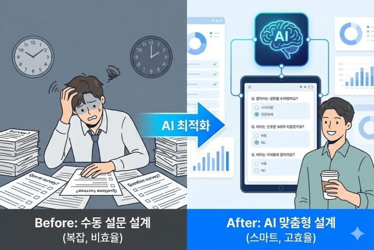 설문조사, 묻는 대로 답이 나옵니다: AI로 편향 없는 질문지 5분 만에 설계하기