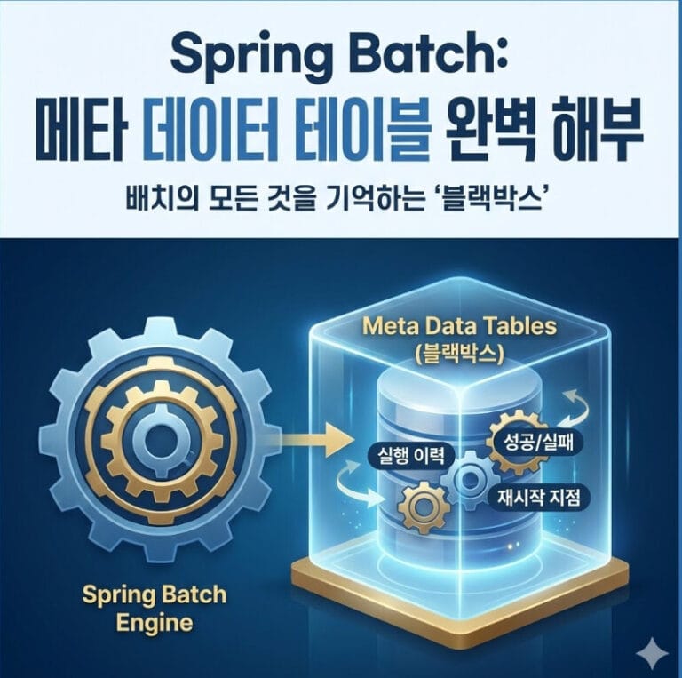 Spring Batch 메타 테이블 구조와 역할 완벽 분석 (BATCH_JOB_INSTANCE 등)