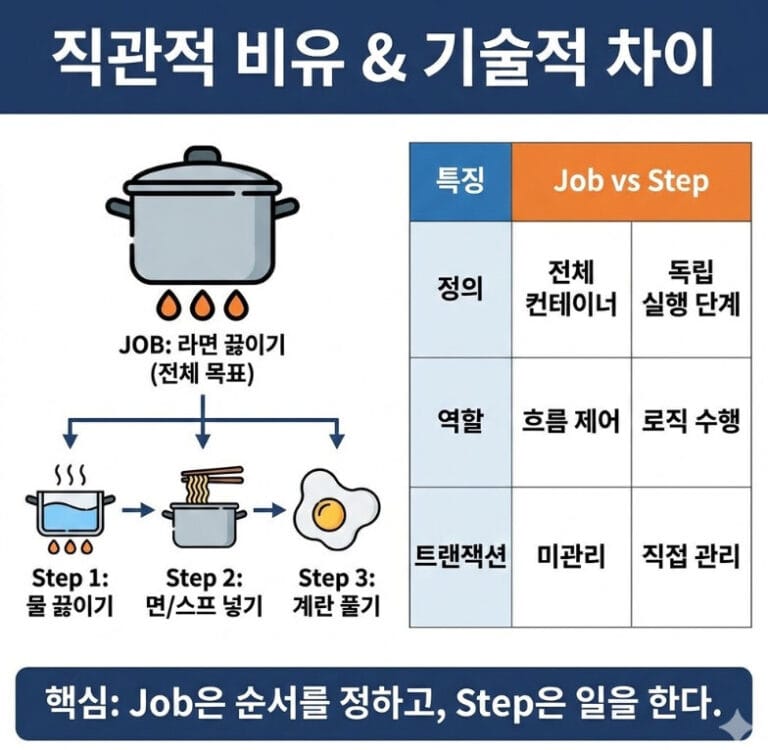 Spring Batch Job과 Step의 차이점: 헷갈리는 개념 한방에 정리 - Code Camp 블로그