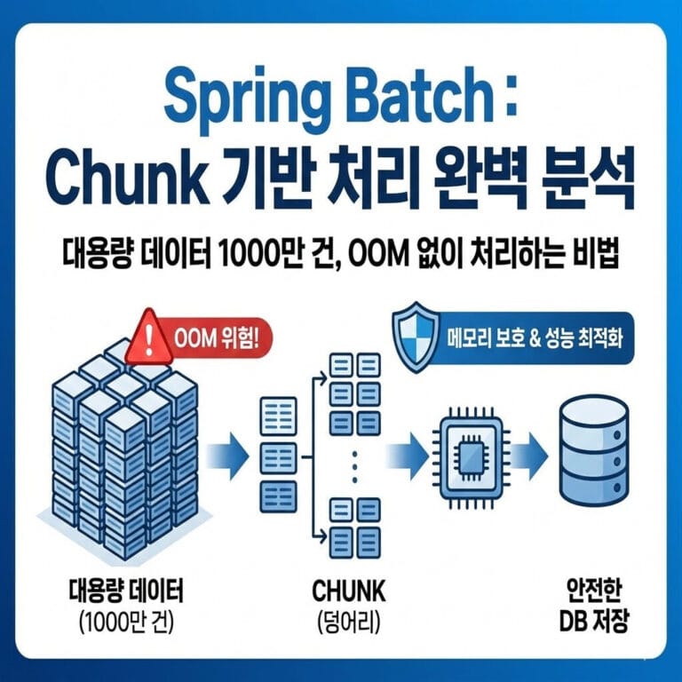 Spring Batch Chunk 기반 처리 방식이란? (대용량 데이터 필승 전략)