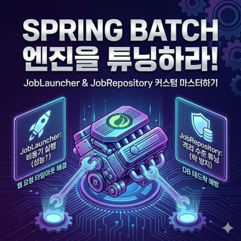 Spring Batch 핵심 설정: JobLauncher와 JobRepository 커스터마이징