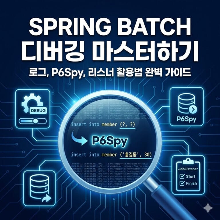 Spring Batch 로그 설정과 디버깅 노하우 (feat. P6Spy)