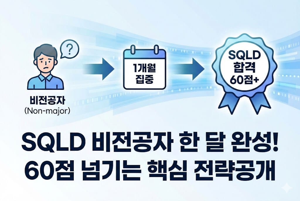 SQLD 비전공자 한 달 합격 후기: 이것만 외우면 60점은 넘깁니다 - Code Camp 블로그
