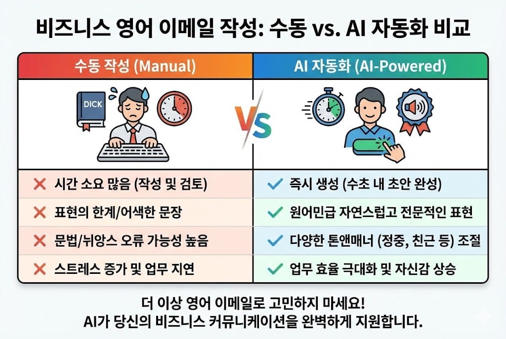 해외 거래처 메일 완전 정복: 번역기보다 자연스러운 AI 영문 답장 자동화 가이드 이미지 2