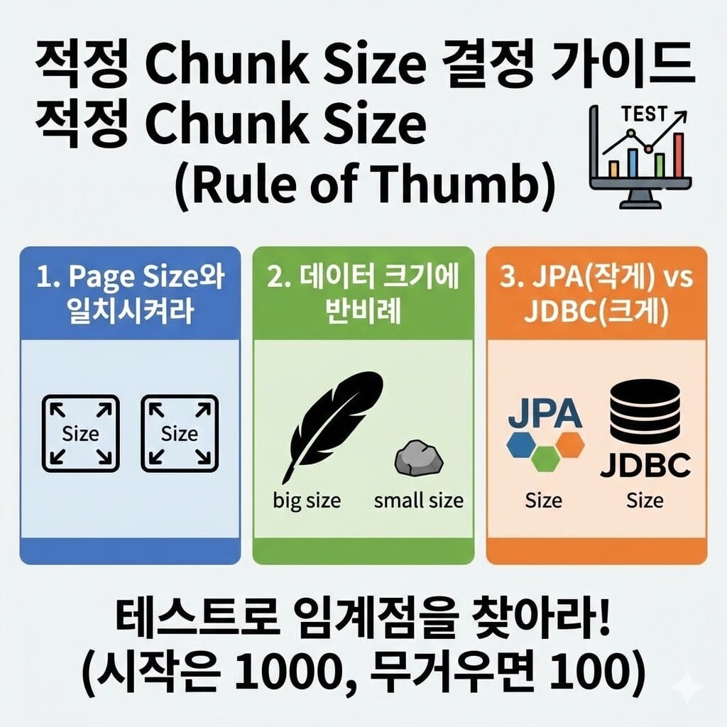 Spring Batch 성능의 핵심: 대용량 처리용 Chunk Size 설정 가이드 이미지 2