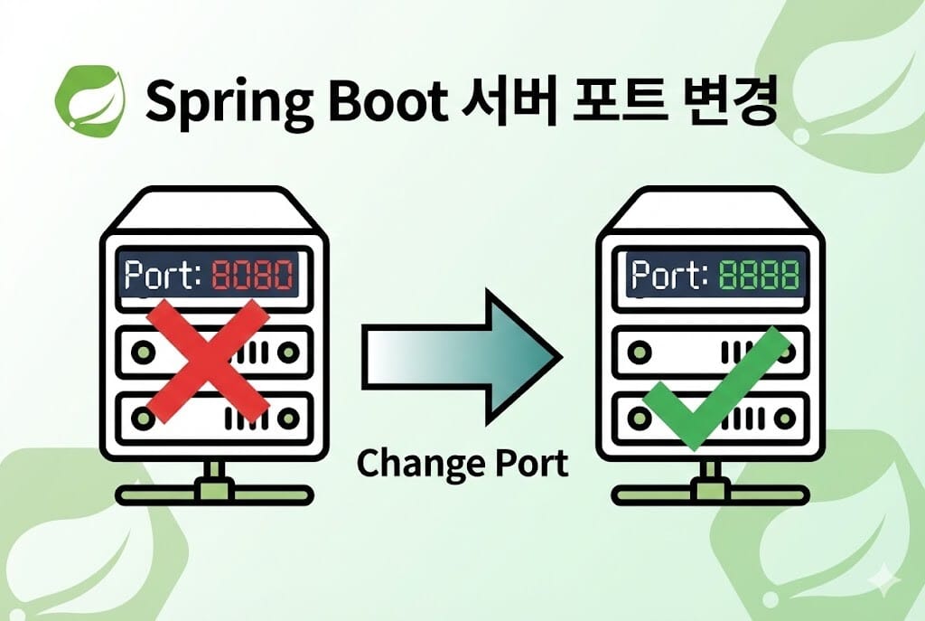 Spring Boot 포트 번호 변경 & 충돌 해결 가이드 (8080 포트가 사용 중일 때) 이미지 1