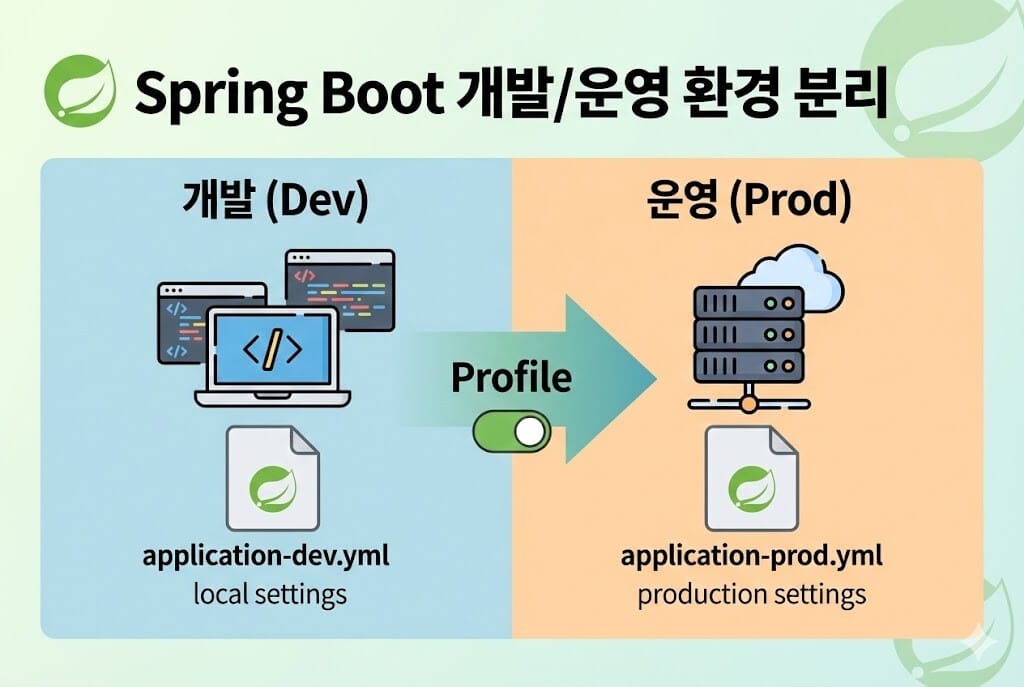 [Spring Boot] 개발/운영 환경 분리 전략: 실수로 운영 DB 날려먹지 않는 법 이미지 1
