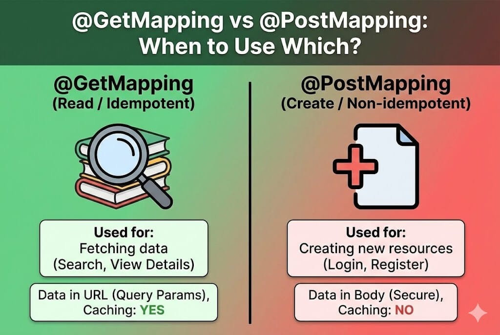 @GetMapping, @PostMapping 언제 써야 할까: HTTP 메서드 활용 가이드 이미지 1