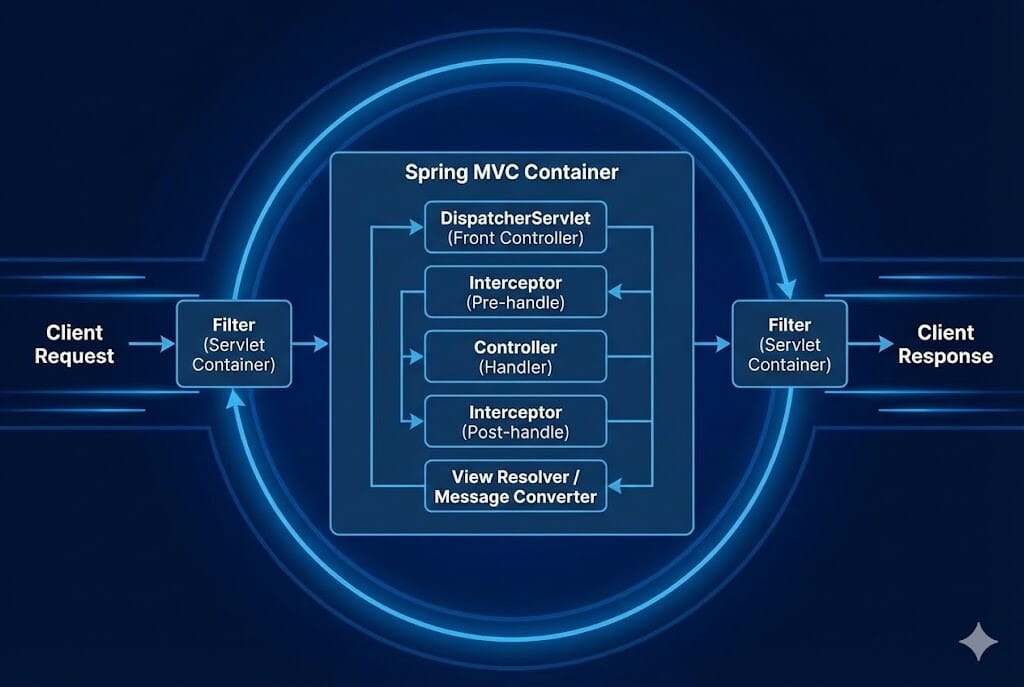 Spring Boot 요청(Request)과 응답(Response) 처리 흐름 완벽 분석 이미지 1