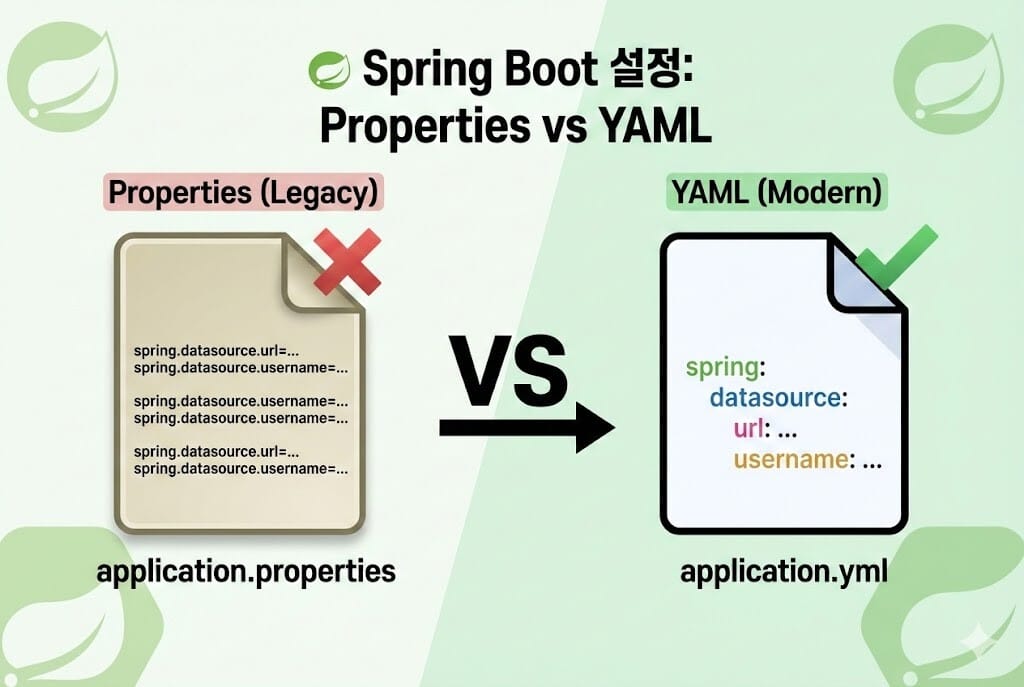 Spring Boot에서 properties 대신 YAML을 써야 하는 결정적 이유 (비교 분석) 이미지 1
