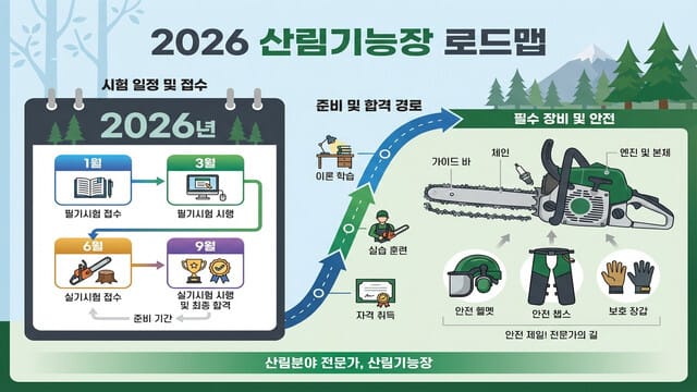 2026년 산림기능사 시험 완전 정복: 상세 일정부터 기계톱 실기 꿀팁까지