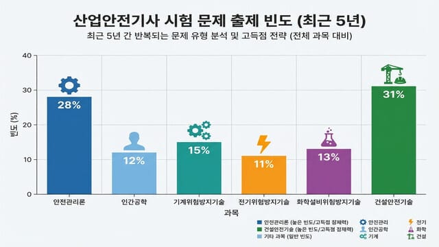 2026년 산업안전기사 필기: 최근 5개년 기출로 본 합격 치트키 (빈출 유형 완벽 분석) - 이미지 2