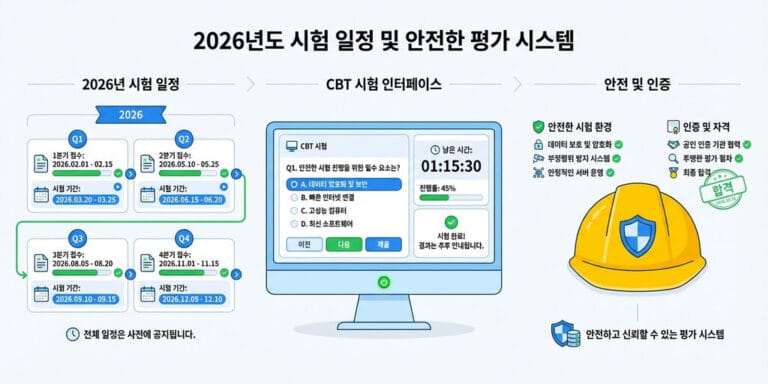 2026년 산업안전산업기사 완벽 대비: 정확한 시험 일정과 CBT 시험 방식 총정리