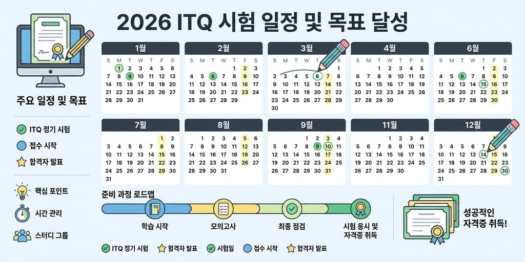 2026년 ITQ 시험일정 총정리 + 접수 꿀팁 - 이미지 1