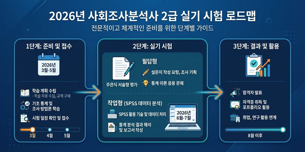 2026 사회조사분석사 2급 실기 준비 방법 + 통계 분석 핵심 정리 - 이미지 1