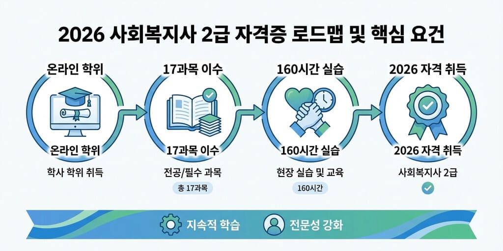 2026 사회복지사 2급 자격요건 완벽 정리 (비전공자 필독) - 이미지 1