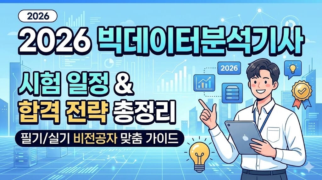 2026년 빅데이터분석기사 시험 일정 총정리 및 단기 합격 전략 이미지 1