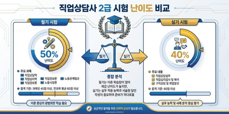 직업상담사 2급 난이도 분석 2026 최신 기준 (합격 가능성은?)