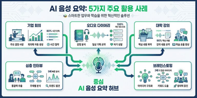 네이버 클로바노트 요약 기능 완벽 가이드: 회의부터 강의까지 생산성 200% 높이는 활용 사례 5가지