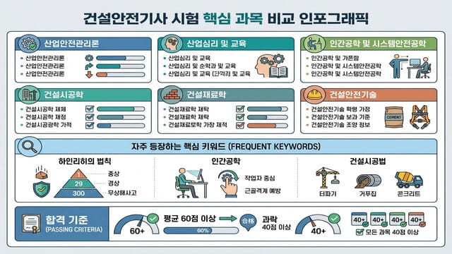 [PDF 공유] 건설안전기사 필기 핵심 요약집 및 빈출 개념 정리: 합격을 위한 데이터 기반 가이드 - 이미지 2