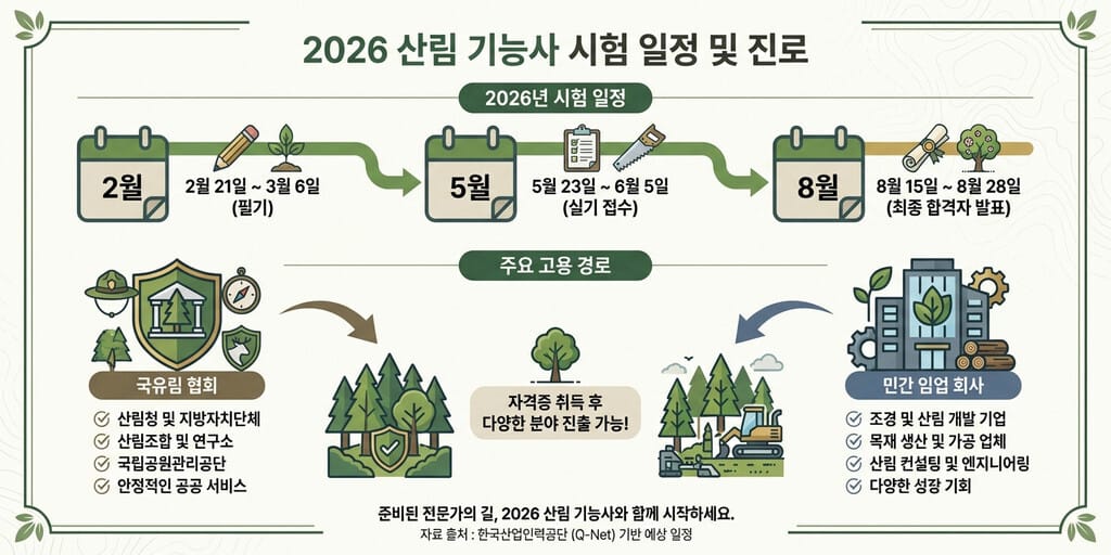 산림기능사 현실 취업: 2026년 완벽 대비 전망 및 연봉 분석 5가지 - 이미지 1