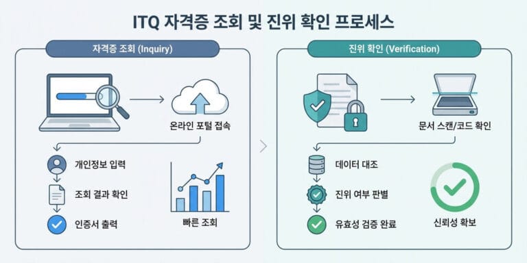 2026년 ITQ 자격증 조회 및 진위확인 방법