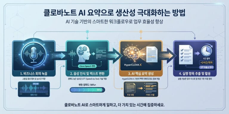 네이버 클로바노트 AI 요약 기능 완벽 가이드: 업무 생산성을 300% 끌어올리는 비법