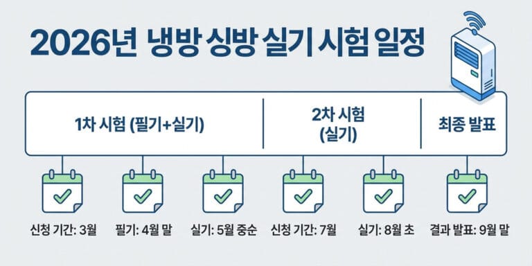 2026년 공조냉동기계기능사 실기 준비법｜작업형 합격 전략 총정리
