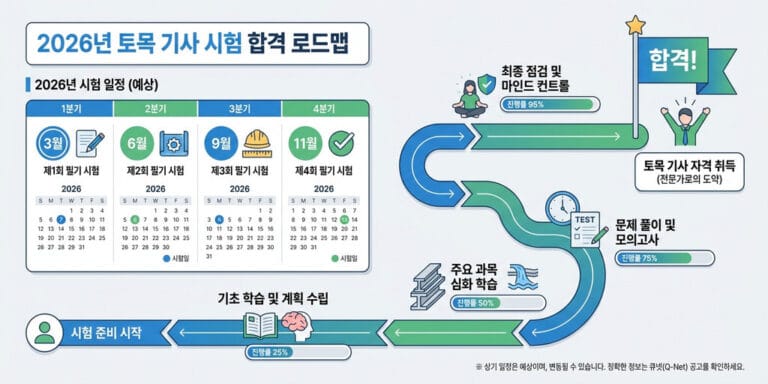 2026년 토목기사 난이도 분석｜비전공자 합격 가능성 및 공부법