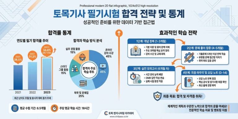 2026년 토목기사 합격률 분석｜필기·실기 최근 데이터 총정리