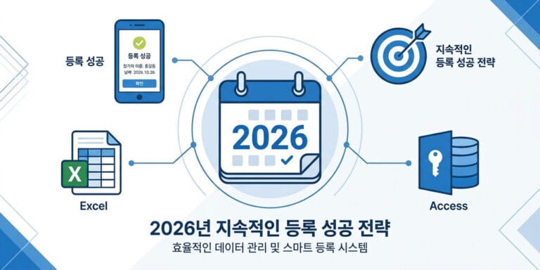 2026년 컴퓨터활용능력 1급 시험일정 및 상시 접수 성공 전략