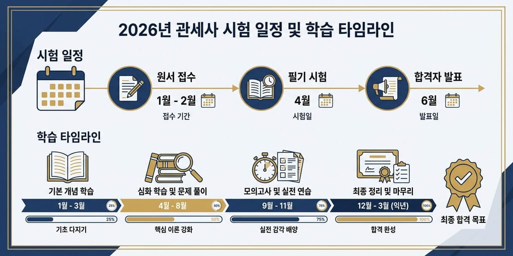 2026년 관세사 시험 과목 및 난이도: 비전공자도 단기 합격 가능할까? - 이미지 1