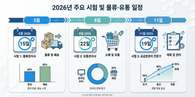 2026 유통관리사 2급 시험일정 총정리|원서접수·시험일 한눈에