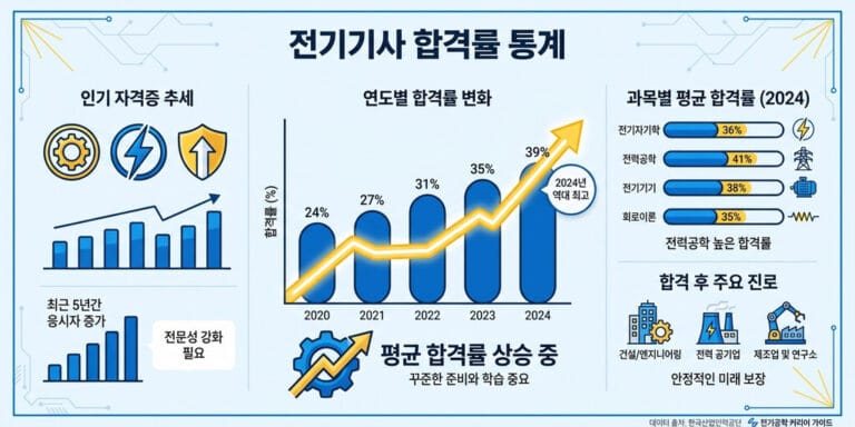 2026년 전기기사 합격률 총정리｜필기·실기 최근 데이터 분석