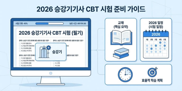 2026년 승강기기능사 필기 기출문제 풀이｜최신 CBT 대비 전략
