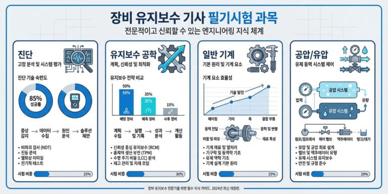 2026년 설비보전기사 필기 과목 정리｜최신 출제기준 반영
