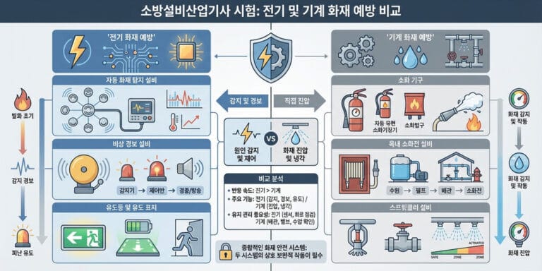 2026년 소방설비산업기사 필기 과목 정리｜전기·기계 선택별 공부법 비교