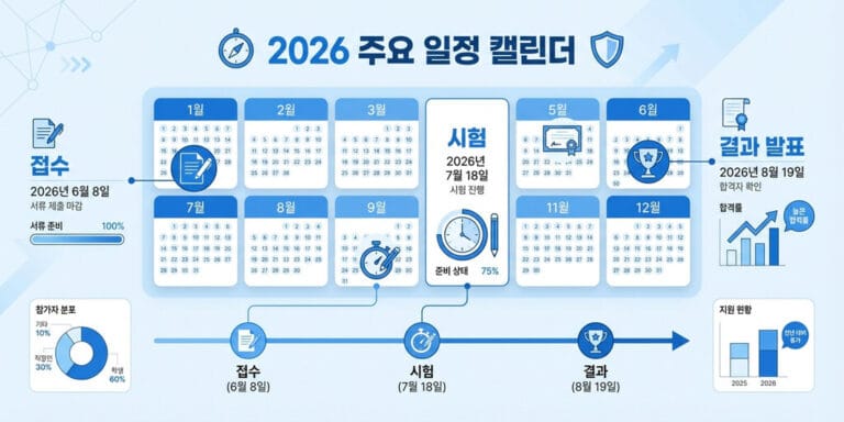 2026 물류관리사 시험일정 총정리｜원서접수·시험일·합격자 발표까지