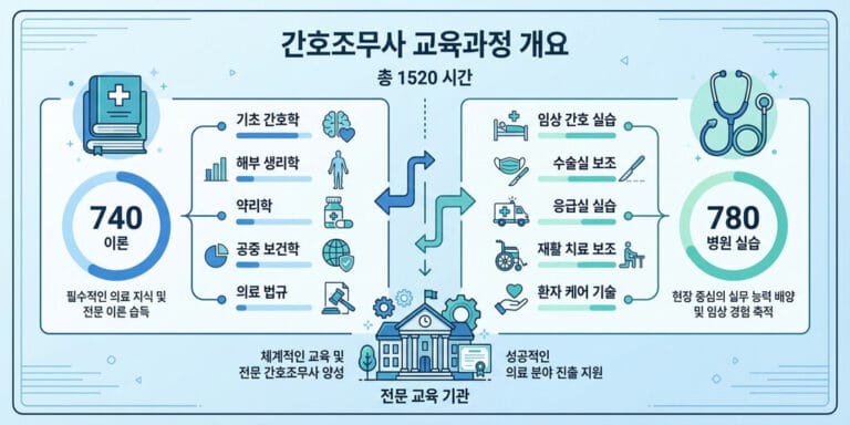 2026 간호조무사 교육과정 및 학원 선택 가이드｜국비지원 혜택과 실습 이수 체크리스트