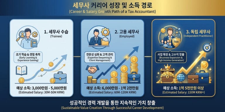 2026년 세무사 연봉과 전망: 수습 기간 처우 및 개업 세무사 수입 현실