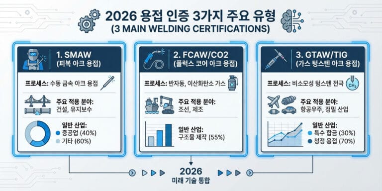 2026 용접기능사 종류 총정리｜특수용접·용접산업기사와 차이점 비교