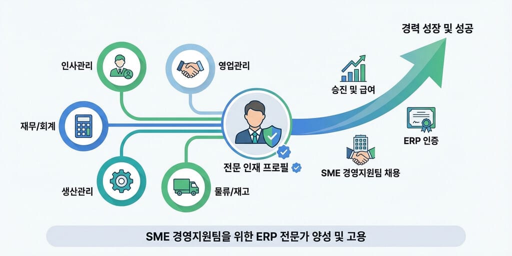 ERP 자격증이 중소기업 경영지원팀 취업에 미치는 영향 (2026년 최신) - 이미지 1