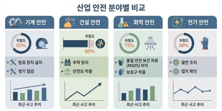 산업안전지도사 기계안전 선택 시 유리할까?｜분야별 비교