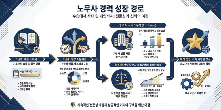 2026년 노무사 연봉 및 전망: 수습 노무사부터 개업까지의 현실