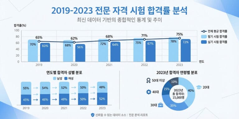 물류관리사 합격률 분석｜최근 5개년 데이터로 보는 합격 가능성
